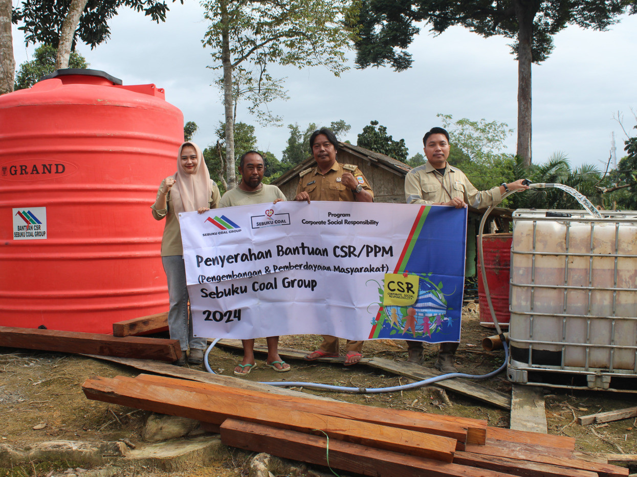 Bantuan Sumur Bor Program CSR PT. STC, Upaya Pemenuhan Air Bersih Bagi Warga Desa Binaan