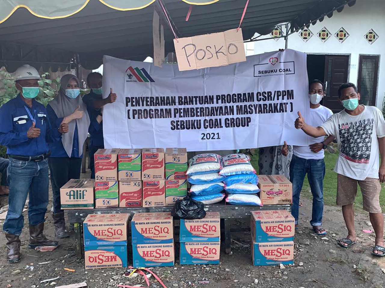 Gerakan Cepat Tanggap CSR Sebuku Coal Group Bantu Korban Banjir Desa Selaru