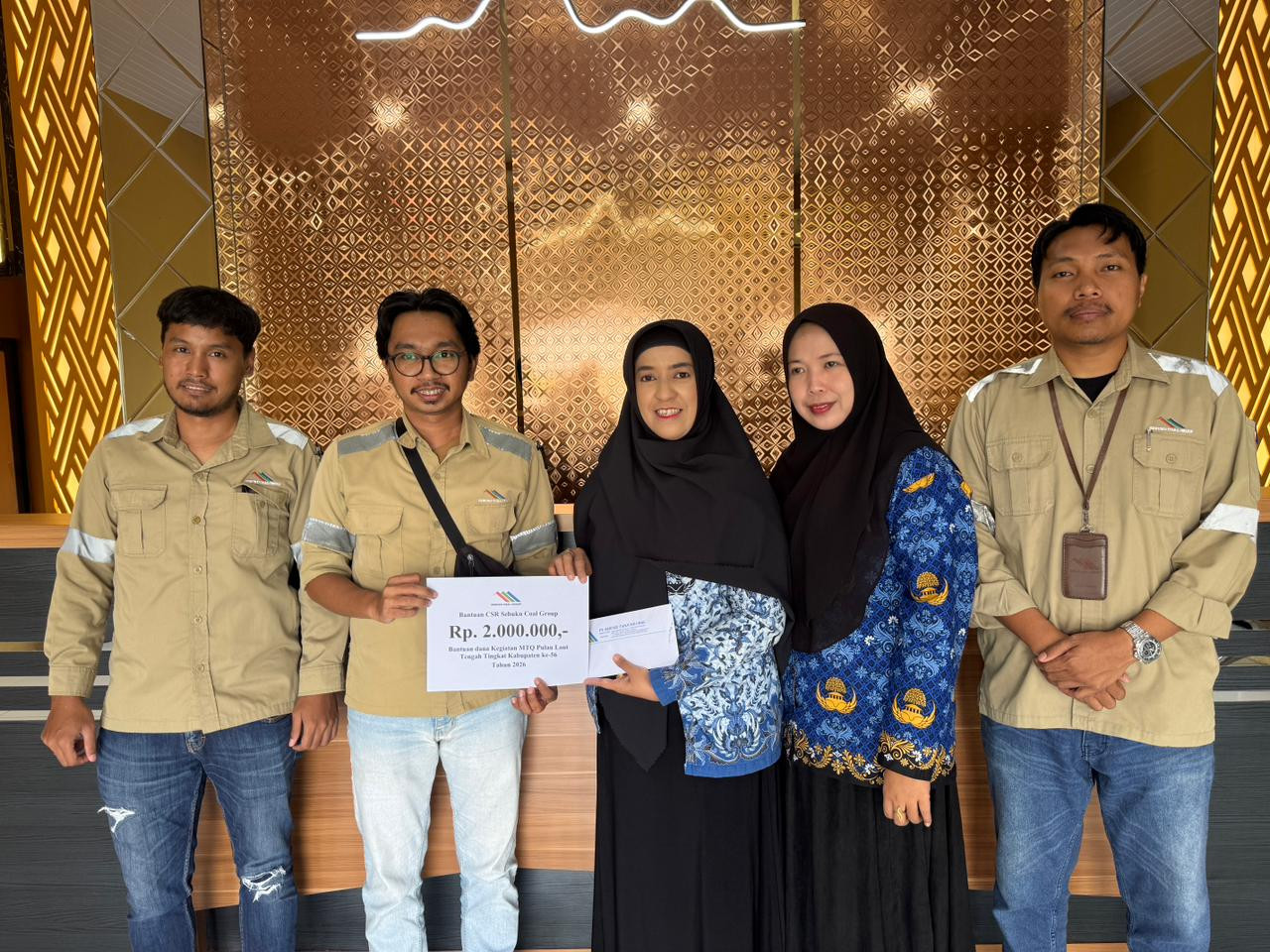 CSR Sebuku Coal Group Dukung Kafilah MTQ Pulau Laut Tengah